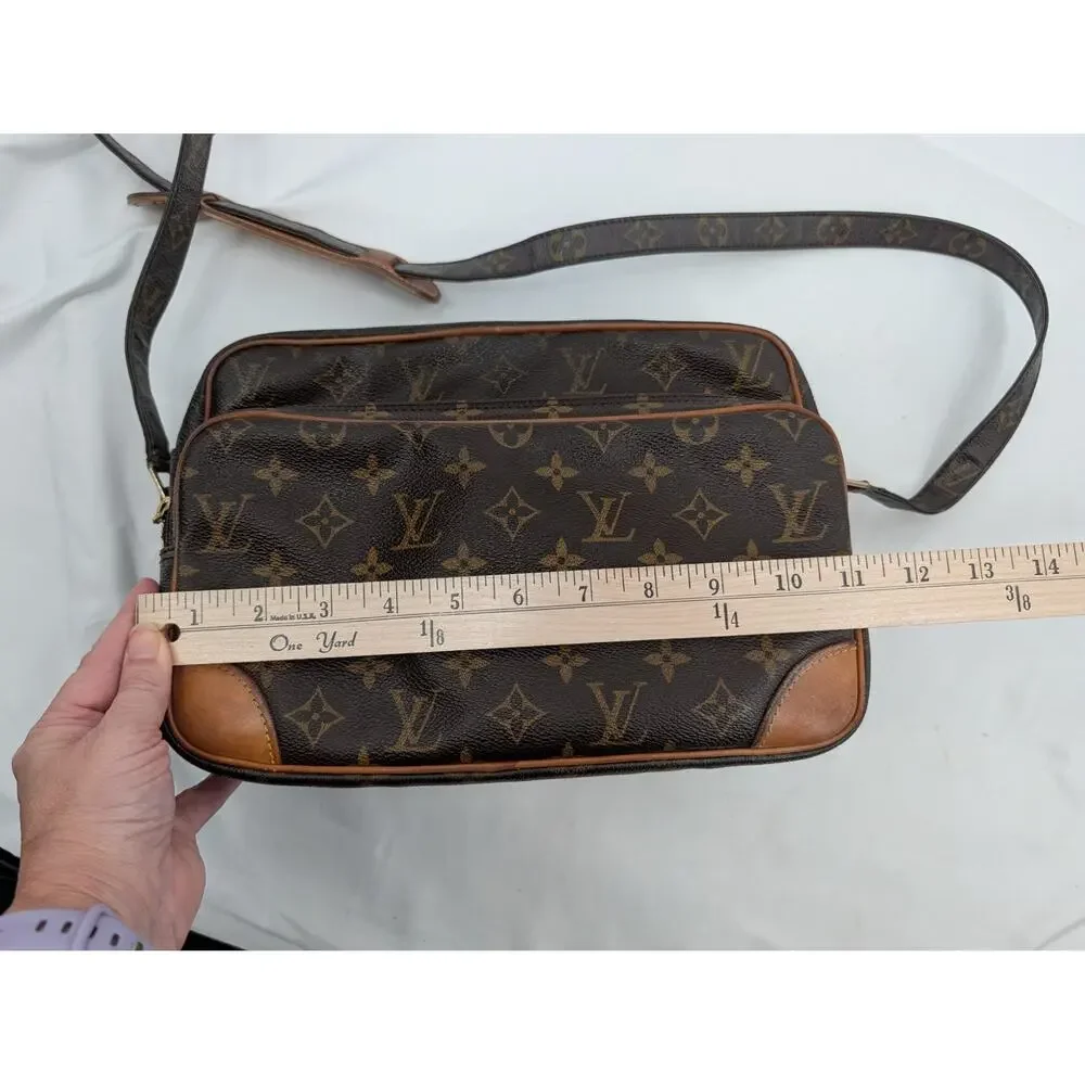 Authentic Louis Vuitton Nile Monogram Crossbody Bag with Cert of Authenticity
